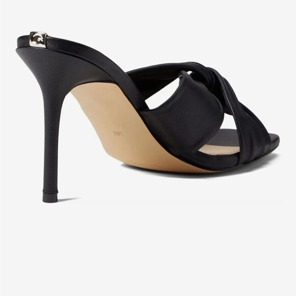 BRAND NEW GUESS DAIVA HEELED KNOTTED LEATHER SANDALS. - Picture 16 of 16